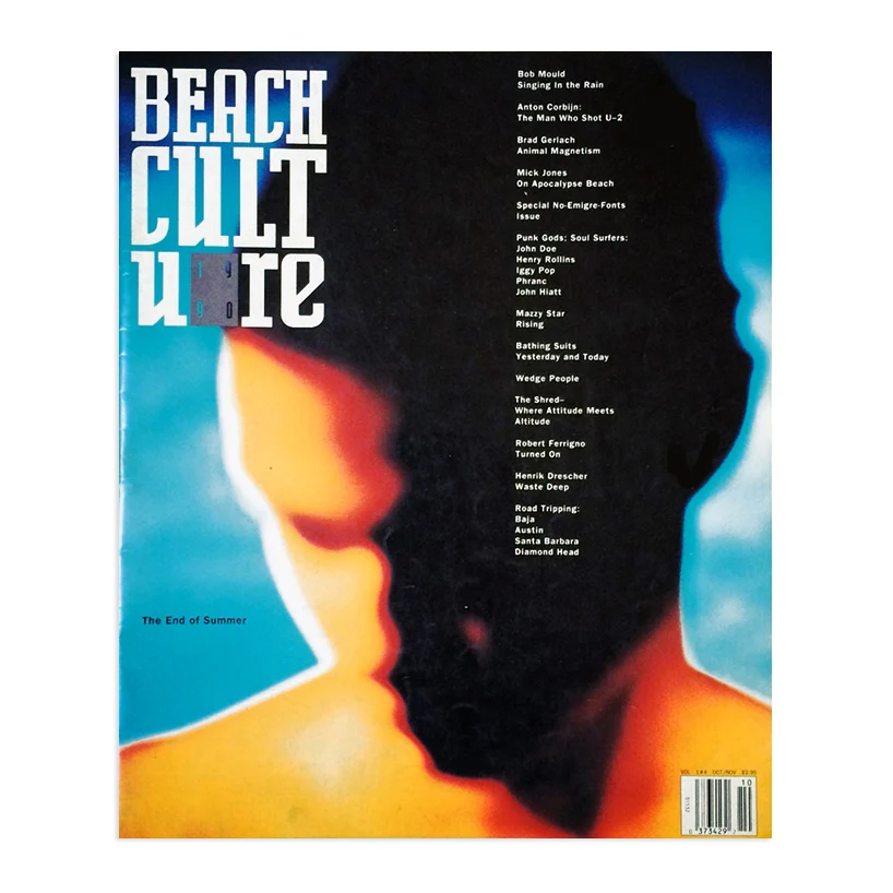 Beach Culture Magazine cover by David Carson